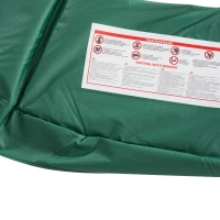 Homcom Copertura di protezione per trampolino elastico, Verde, Ø305cm(m-7)