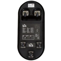 HOMCOM Camion dei Pompieri con Vano Portaoggetti Cavalcabile Bambini Plastica 21.5 × 48 × 34cm(m-8)