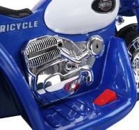 HOMCOM Triciclo Moto Elettrica per Bambini  80 × 43 × 54.5cm Blu(m-8)