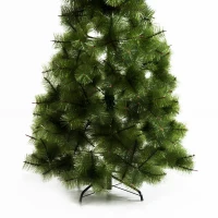 HOMCOM Albero di Natale Artificiale 180cm Folto con 383 Rami e Supporto in Ferro(m-6)
