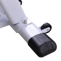 Homcom Cyclette Spinning Professionale con Sellino e Manubrio Regolabili Schermo LCD Bianco, nero, rosso, 107x48x100cm(m-18)