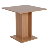 HOMCOM Tavolino da Caffè Design Moderno Salotto Soggiorno Cucina 80x80x76.5cm Legno(m-1)