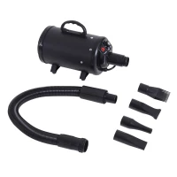 PawHut Asciugatore Soffiatore Aria Calda 2400W per Cani Animali Domestici 40x16x20cm Nero(m-1)