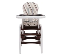 Outsunny - Seggiolone per bimbi multifunzione 3 in 1 tavolino sedia da dondolo caffè(m-2)