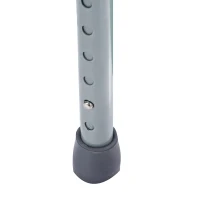 HomCom Sedia WC Comoda Altezza Regolabile in Tubi di Ferro, Grigio, 53.3x56.5x60-74.5cm(m-9)