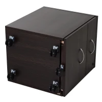 Vinsetto Cassettiera con 2 cassetti per Documenti A4 con Chiusura di Sicurezza Nero(m-5)