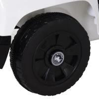 HOMCOM Macchina Elettrica della Polizia Giocattolo per Bambini con Cintura di Sicurezza e anche Telecomando Realistica e con Musica L106.5*W66*H52.6cm(m-8)