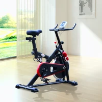 HOMCOM Cyclette Professionale per Allenamento Spinning 103 × 45 × 105cm Nero(m-2)