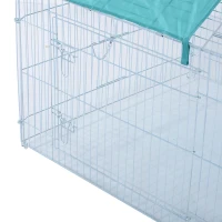 PawHut Gabbia Recinto Box Area di Corsa in Filo di Ferro 220 x 103 x 85cm(m-9)