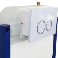 HOMCOM Cassetta di Risciacquo ad Incasso Nascosto per WC Capacità 7L Plastica 73.6 × 48 × 11.6cm(m-6)