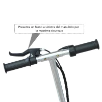 HOMCOM Monopattino Scooter Elettrico per Bambini con Struttura in Metallo Pieghevole 81.5 x 37 x 96cm, Rosa(m-8)