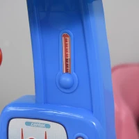 HOMCOM Ambulatorio Ospedale Giocattolo Dottore per Bambini 3-6 Anni con 26 Accessori Inclusi, Blu e Bianco(m-8)