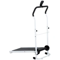 Homcom Tapis Roulant Magnetico Pieghevole per Fitness Allenamento a Casa in Acciaio 52×92×110-130cm(m-5)