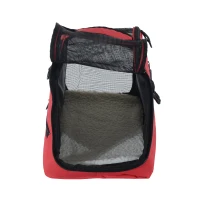 PawHut Trasportino Borsa Pieghevole per Cani Gatti e Animali Domestici 43 x 22 x 27cm Rosso(m-8)