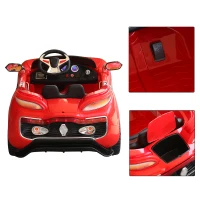 HOMCOM Macchina Elettrica per Bambini con Telecomando 12V in PP Rosso 128 × 80 × 53cm(m-6)