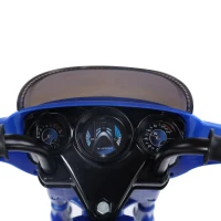HOMCOM Triciclo Moto Elettrica per Bambini  80 × 43 × 54.5cm Blu(m-9)