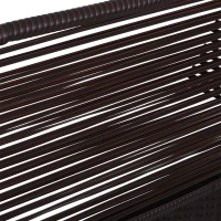 Outsunny Set Braccioli per Mobili da Giardino in Rattan Intrecciato Protezione Contro i Raggi UV Facile da Installare in Acciaio Marrone 63x60x6cm(m-7)