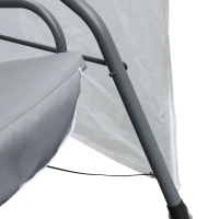 Outsunny Copertura per Mobili da Giardino Impermeabile Anti UV con Fissaggio e Cerniera Poliestere 135x113cm(m-8)