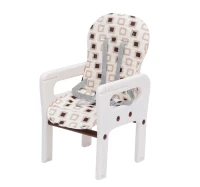 Outsunny - Seggiolone per bimbi multifunzione 3 in 1 tavolino sedia da dondolo caffè(m-8)