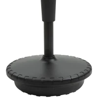 HOMCOM Sgabello Basculante con Seduta a Sella di Cavallo Rossa e Base Oscillante 360°, per Ufficio, 38x38x65.5-83.5cm(m-10)