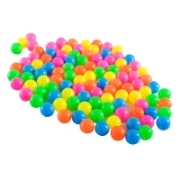 HOMCOM Set di 100 Palline da Gioco per Bambini Giocattolo Colorate Diametro 8cm(m-9)