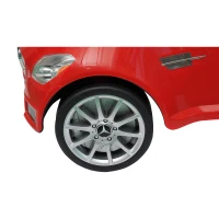 Outsunny - Auto giocattolo per bambini bimbi macchina veicolo giocattolo a spinta Mercedes-Benz SLK AMG bianco / rosso (Rosso)(m-9)