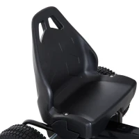 Homcom Go-Kart a Pedali per Bambini, Nero e Bianco(m-7)