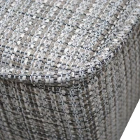 HOMCOM Divano Letto 3 Posti Reclinabile in Tessuto di Lino, 177 x 70 x 69cm(m-10)