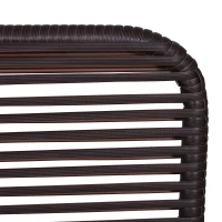 Outsunny Set Braccioli per Mobili da Giardino in Rattan Intrecciato Protezione Contro i Raggi UV Facile da Installare in Acciaio Marrone 63x60x6cm(m-5)