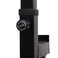Homcom Supporto per Bilanciere Altezza Regolabile in Acciaio Nero 77-122 x 66 x 103-163 cm(m-7)