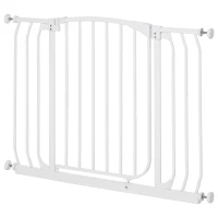 HOMCOM Cancelletto per Bambini in Metallo a Pressione con Doppia Chiusura 96 x 72.5cm(m-1)