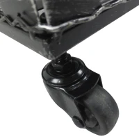 Outsunny Carrello Fioriera 3 Scaffali 4 Ruote Girevoli(2 con Freno) Telaio in Acciaio Verniciato a Polvere Argento 10kg/per livello 50x33x100cm(m-8)