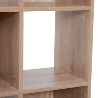 HOMCOM Libreria Scaffale 8 Ripiani Per Soggiorno, Ufficio, Camera da Letto, Legno, 61,5x29,5x122,5 cm(m-5)
