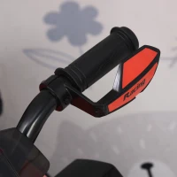 HOMCOM Quad Elettrico per Bambini con Motore 6V, Velocità Massima 5 km/h, Musica e Fanali Funzionanti, Rosso(m-10)