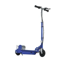 HomCom Monopattino Elettrico per Bambini con Freno e Cavalletto 13km/h, Blu(m-6)