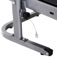 HOMCOM Tapis Roulant Meccanico (Non Elettrico) Con Monitor LCD a Batteria, Angolatura e Altezza Regolabili e Superficie di Corsa Antiscivolo(m-12)