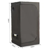 Outsunny GrowBox GrowRoom Tenda per Coltivazione Piante in Oxford 120×120×200cm(m-3)