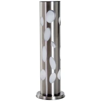 Outsunny Lampada da Terra Giardino Esterno LED a Energia Solare Design Moderno Acciaio Φ19.7 × 63cm(m-4)