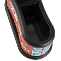 HOMCOM Camion dei Pompieri con Vano Portaoggetti Cavalcabile Bambini Plastica 21.5 × 48 × 34cm(m-7)