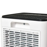 HOMCOM Deumidificatore Ambiente con Display per Ambienti 15-25㎡, Serbatoio 2000ml, Spegnimento automatico, deumidificazione di max. 12 litri/24h，in ABS Bianco(m-8)