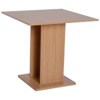 HOMCOM Tavolino da Caffè Design Moderno Salotto Soggiorno Cucina 80x80x76.5cm Legno(m-8)