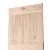 HOMCOM - Porta Scorrevole in Legno in Stile Country, 213 x 96.5 x 3.5cm, Colore: Naturale(m-8)