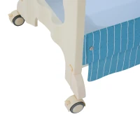 HOMCOM Fasciatoio con Vaschetta e Vani Portaoggetti in Plastica Atossica 81 x 53 x 102cm, Rosa/Blu (Blu)(m-11)