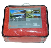 Outsunny Tenda Tendone Parasole Rettangolare 3x4m Rosso(m-6)