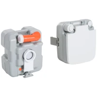 Kleankin Toilette Wc Chimico Portatile 20L per Disabili e Anziani Camper Campeggio, 41.5x36.5x42cm(m-7)