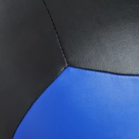 HOMCOM Palla Medica Wall Ball 6kg cross-training Fitness Ecopelle Ф35cm Nero-Blu(m-9)