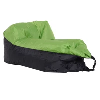 Outsunny Air Sofa Lettino Gonfiabile Senza Pompa per il Trasporto Max. 180 KG 105x70x62cm Verde(m-1)
