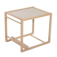 HOMCOM Seggiolone Multifunzione per Bambini con Cuscino Blu in Legno di Pino 50 x 44 x 88cm (Blu)(m-7)