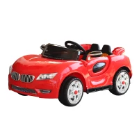 HOMCOM Macchina Elettrica per Bambini con Telecomando 12V in PP Rosso 128 × 80 × 53cm(m-1)