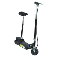 HOMCOM Monopattino Scooter Elettrico per Bambini con Sedile Pieghevole e Velocità Regolabile Max 12KM/H, 81.5 x 37 x 96cm, Nero(m-7)